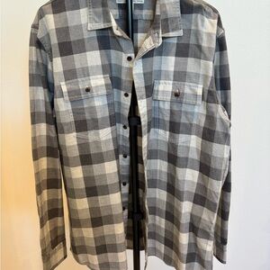 Goodthreads Gray and White Checkered Shirt